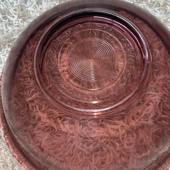 Vintage Pyrex CRANBERRY Purple Glass 2.5L MIXING 10" Nesting Bowl #325 USA - Picture 3 of 12